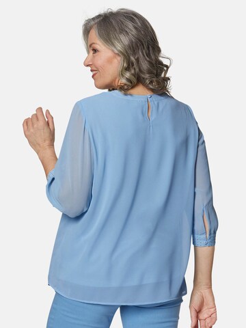 Goldner Bluse in Blau