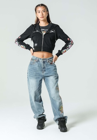 Loosefit Jean 'Crawling Dragon' Ed Hardy en bleu