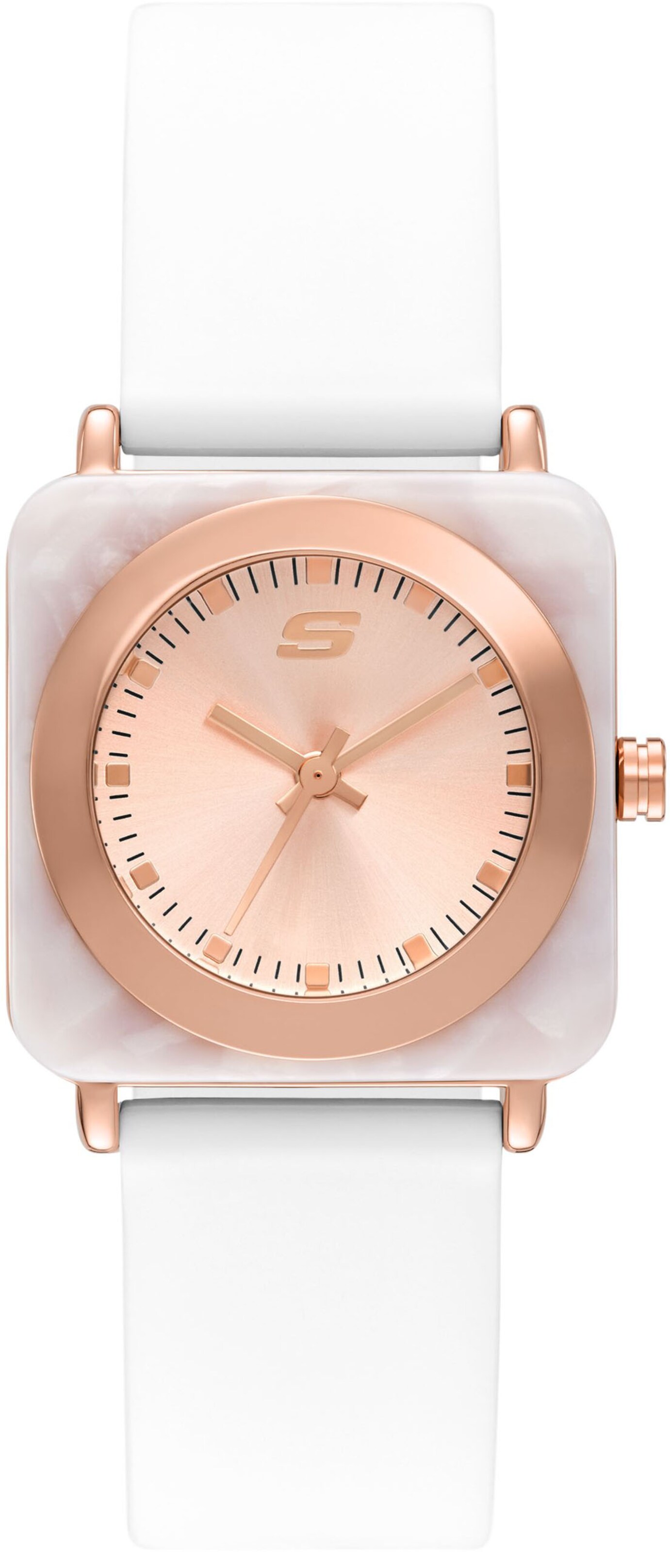 SKECHERS Analog Watch in White: front