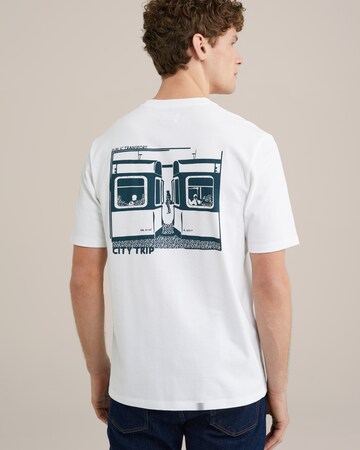 T-Shirt WE Fashion en blanc : devant