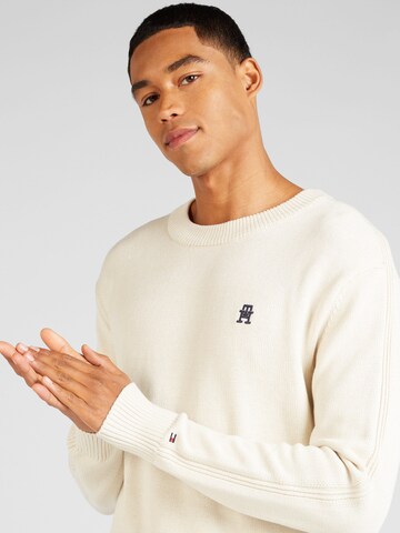 TOMMY HILFIGER - Pullover 'Monogram' em bege