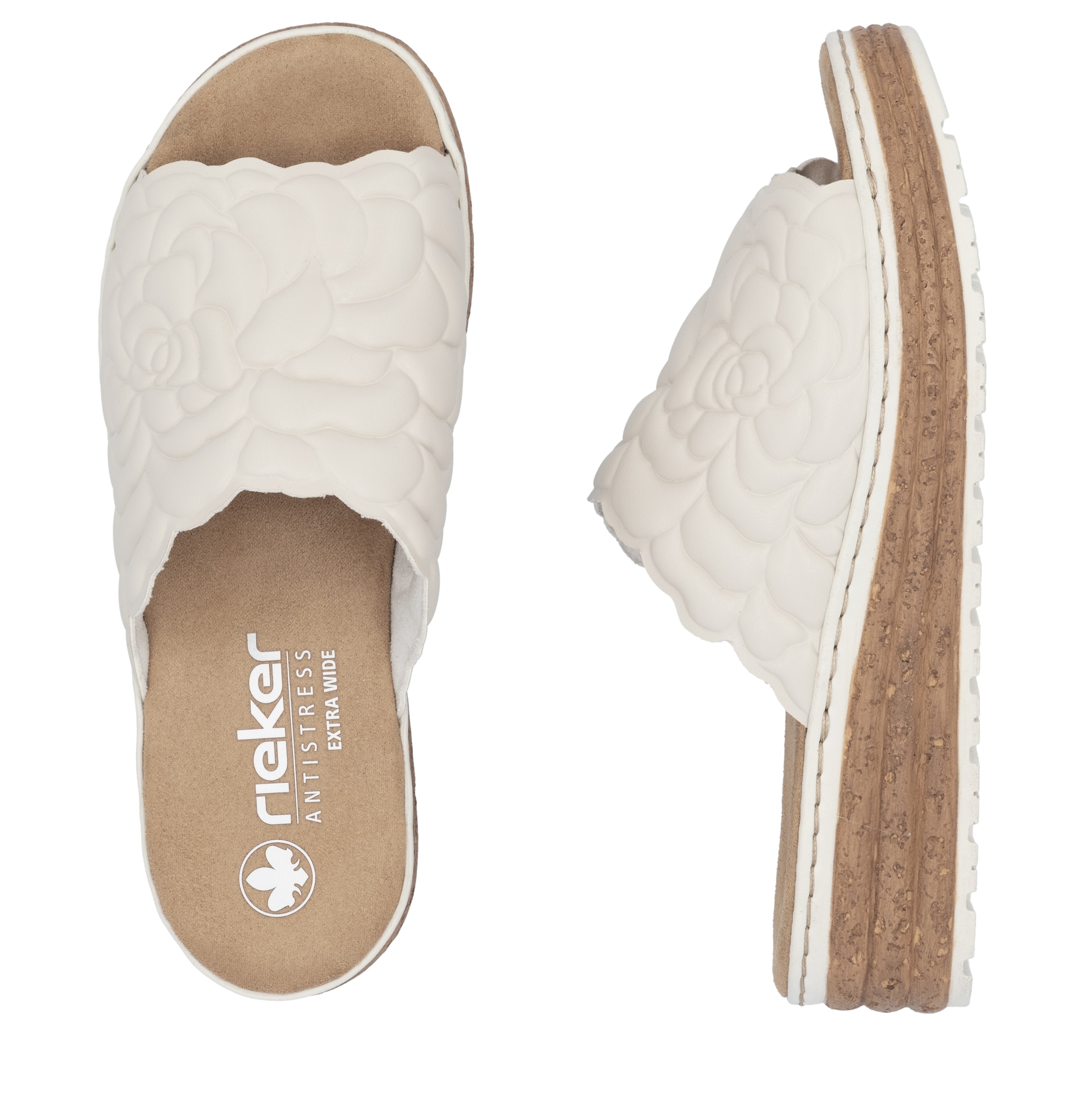 Mule Rieker en blanc