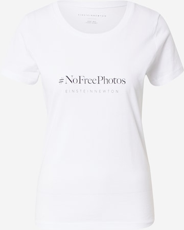 EINSTEIN & NEWTON Shirt 'Free Photos' in White: front