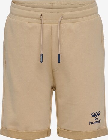 Hummel Regular Broek in Beige: voorkant