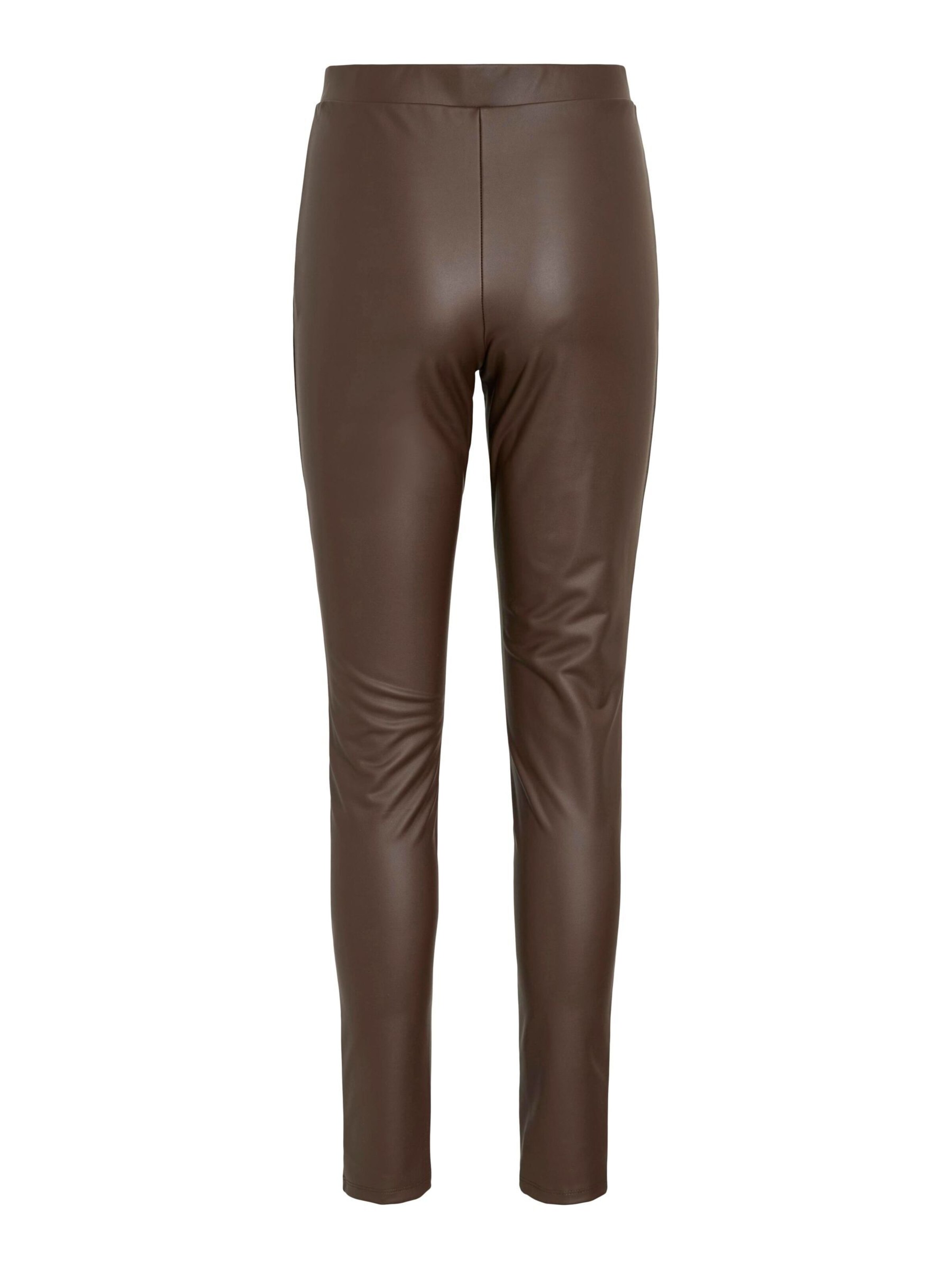 VILA Slimfit Broek in Bruin