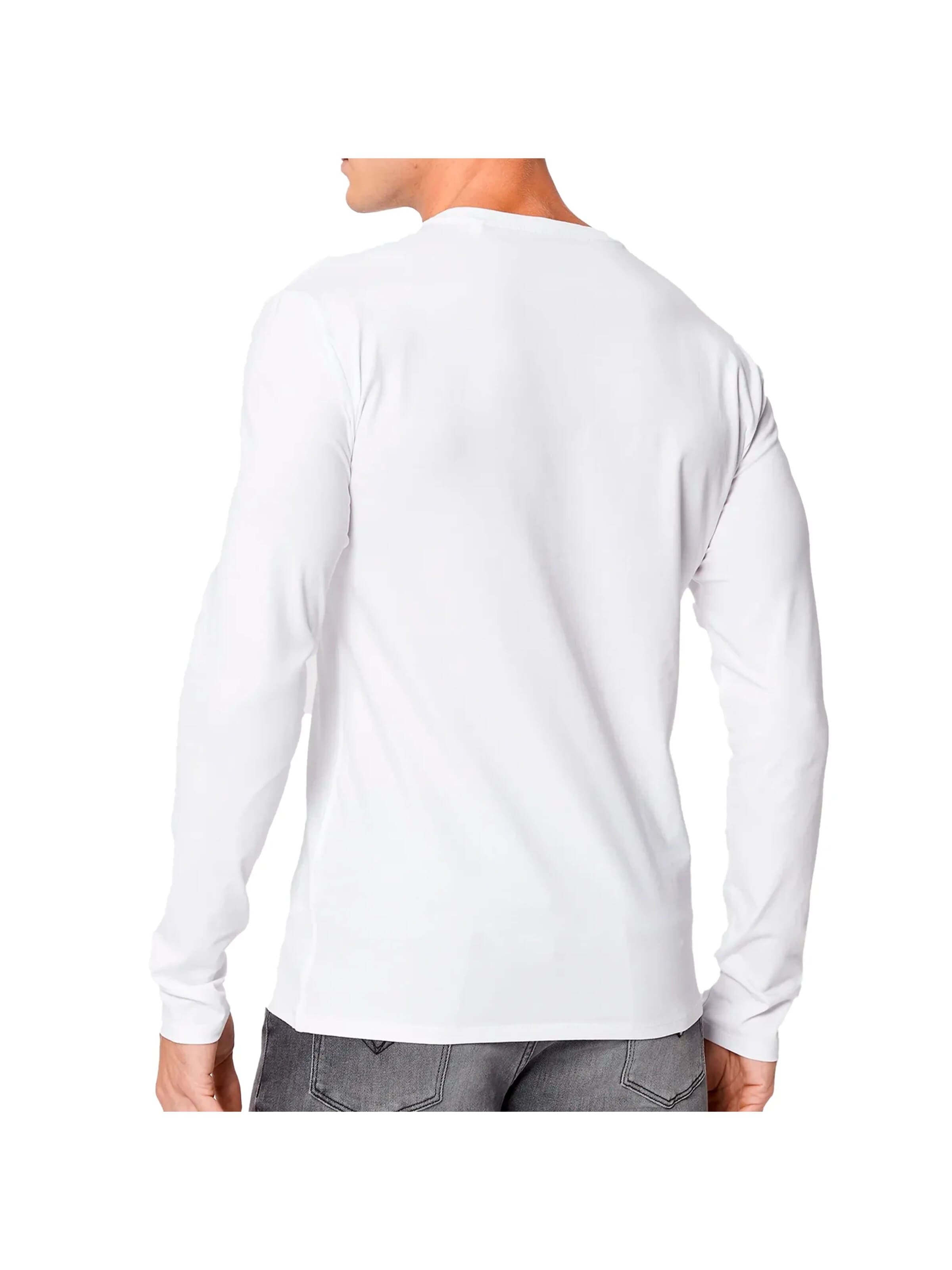 GUESS - Camiseta 'Original logo triangle' en blanco