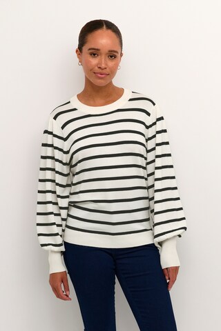 Kaffe Sweater 'Mala' in White: front