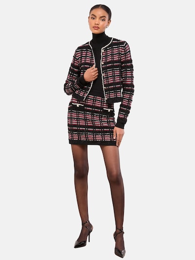 Lipsy Rok in de kleur Rood / Zwart / Wit, Productweergave