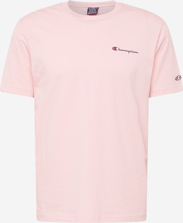 Champion Authentic Athletic Apparel Shirt in Roze: voorkant