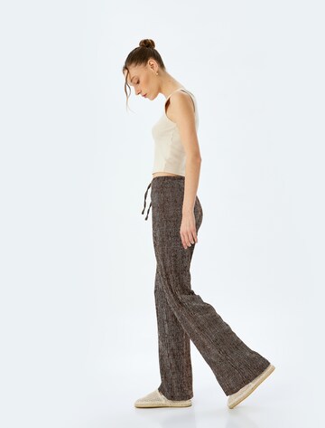 Koton Wide Leg Hose in Braun