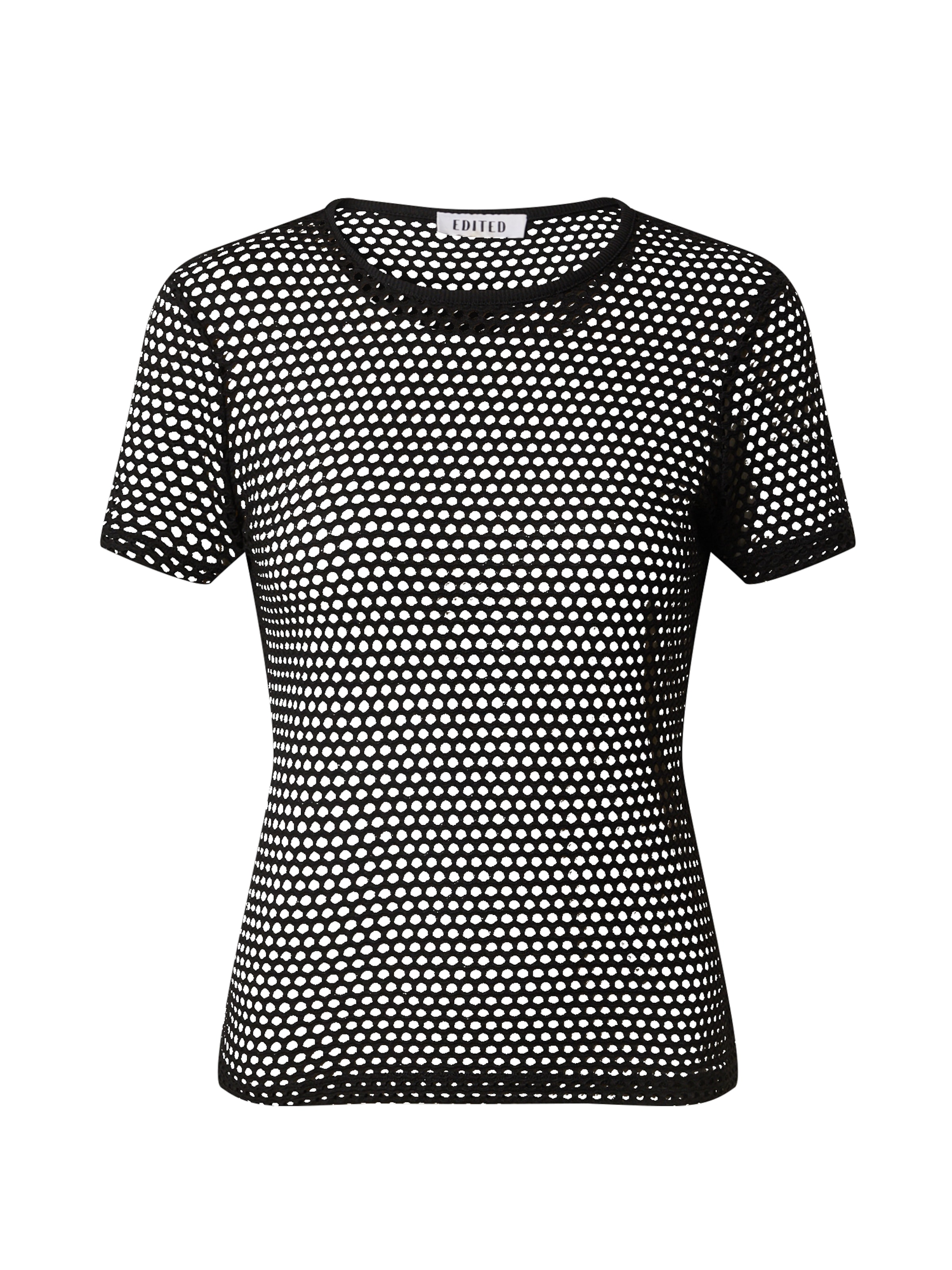 Maglietta 'Caro' di EDITED in nero: frontale