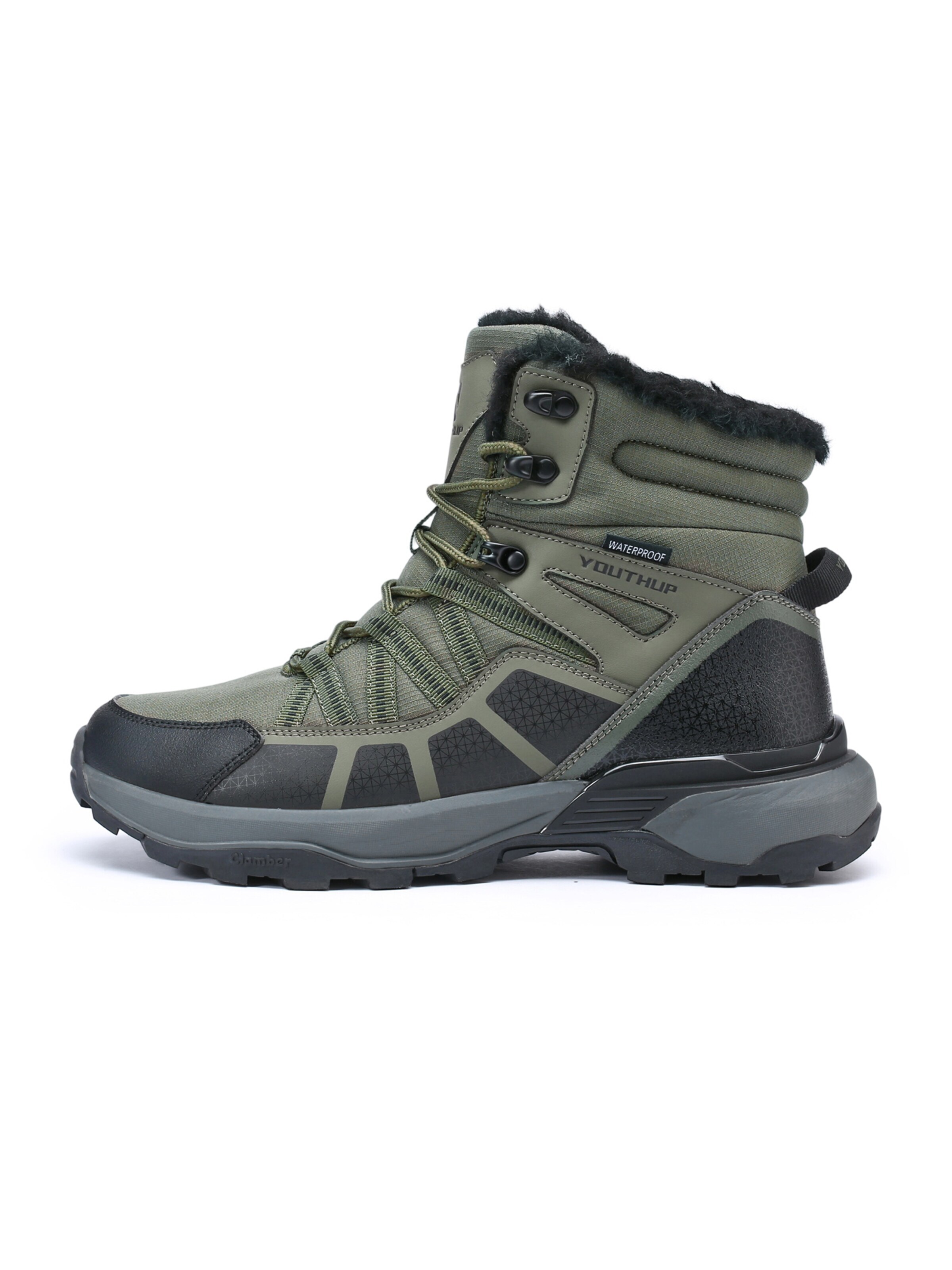 YOUTHUP Snow Boots 'Trittfest' in Green