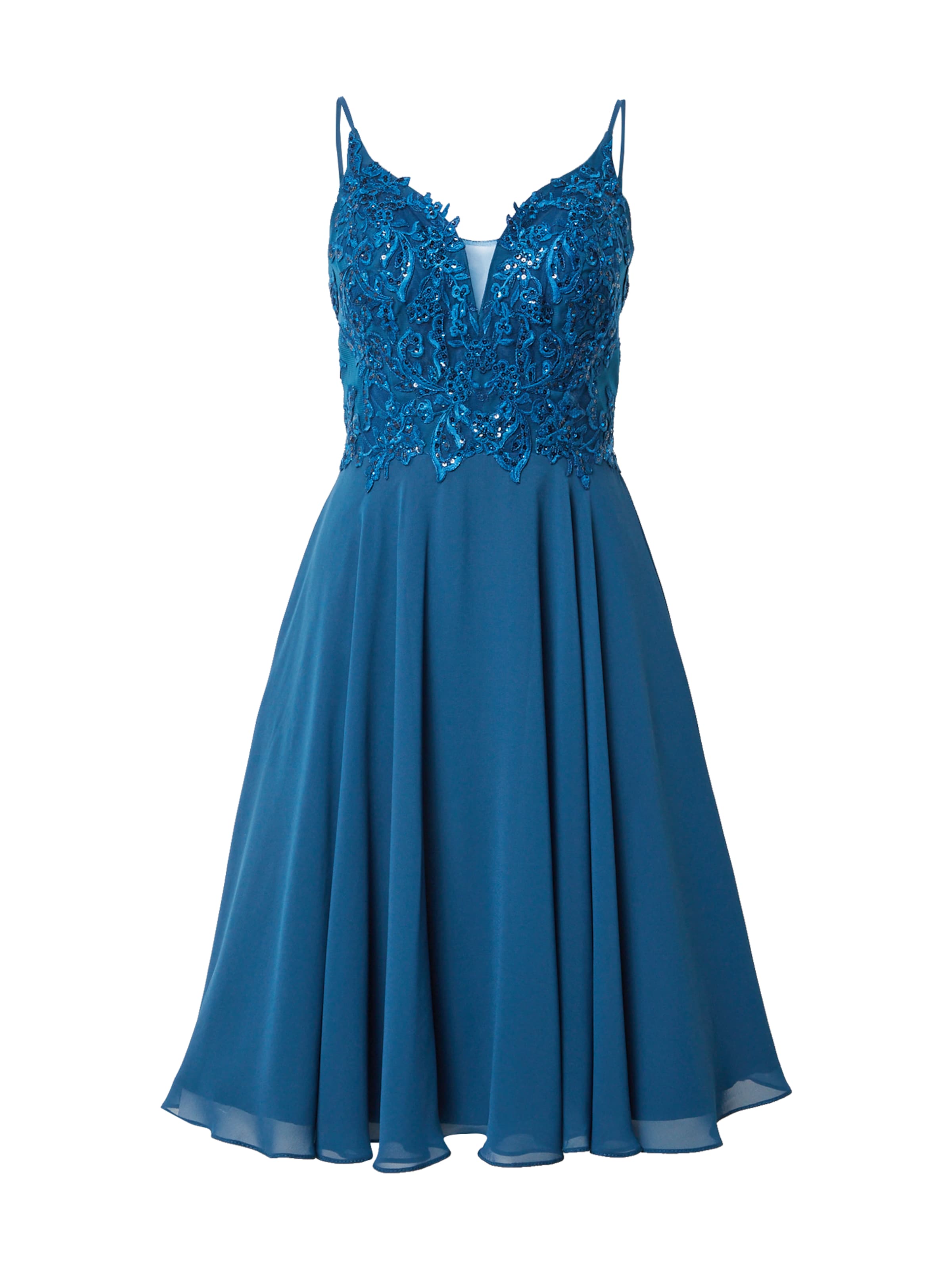 mascara - Vestido de gala en azul: frente