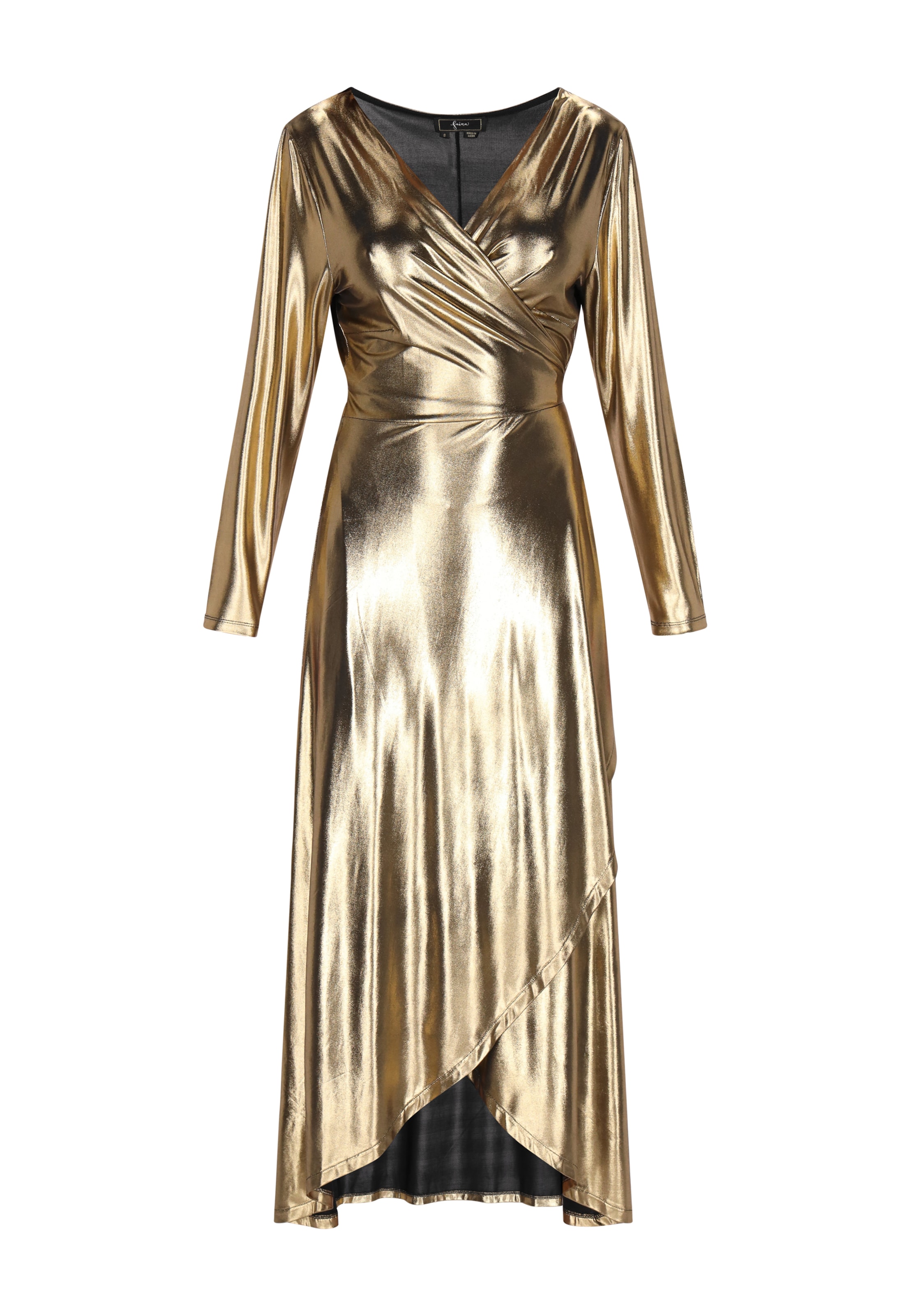 faina Večerné šaty - Zlatá: predná strana