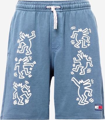 Tommy Jeans - Regular Calças em azul: frente