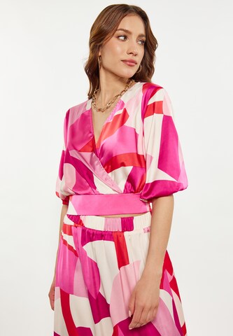 faina Blouse in Roze: voorkant