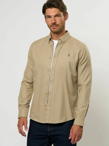 U.S. POLO ASSN. Regular Fit Paita 'Jens' värissä beige: etupuoli