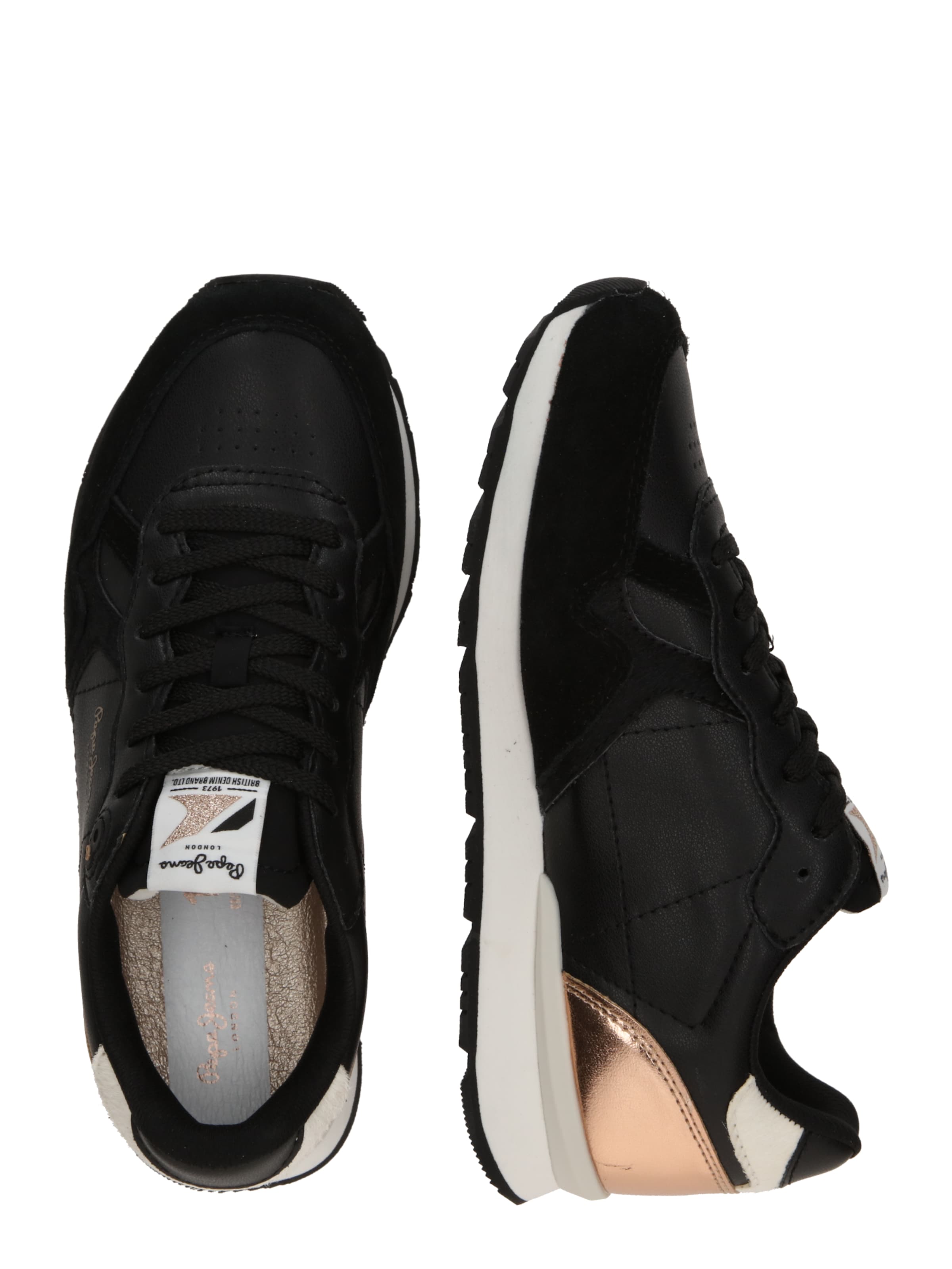 Baskets basses 'Brit Sun' Pepe Jeans en noir