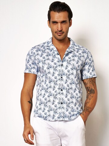 DESOTO Regular fit Button Up Shirt 'Lido' in Blue: front