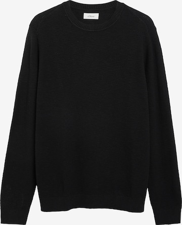 s.Oliver Sweater in Black: front
