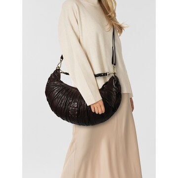 Sac bandoulière 'Luna' Campomaggi en marron : devant