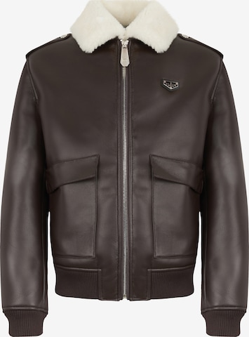 Philipp Plein - Casaco de inverno em castanho: frente