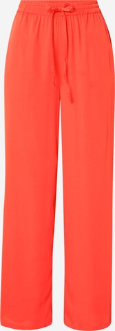 Wide Leg Pantalon 'FLINT' PIECES en rouge : devant