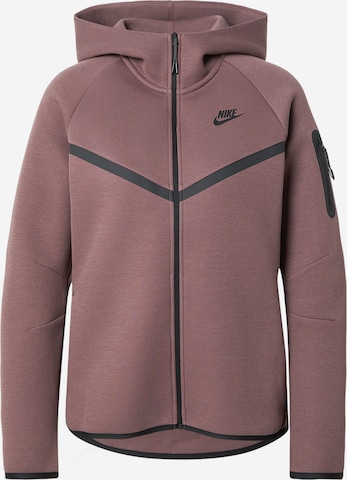 Nike Sportswear Суичъри с качулка 'TCH FLC 2' в кафяво: отпред