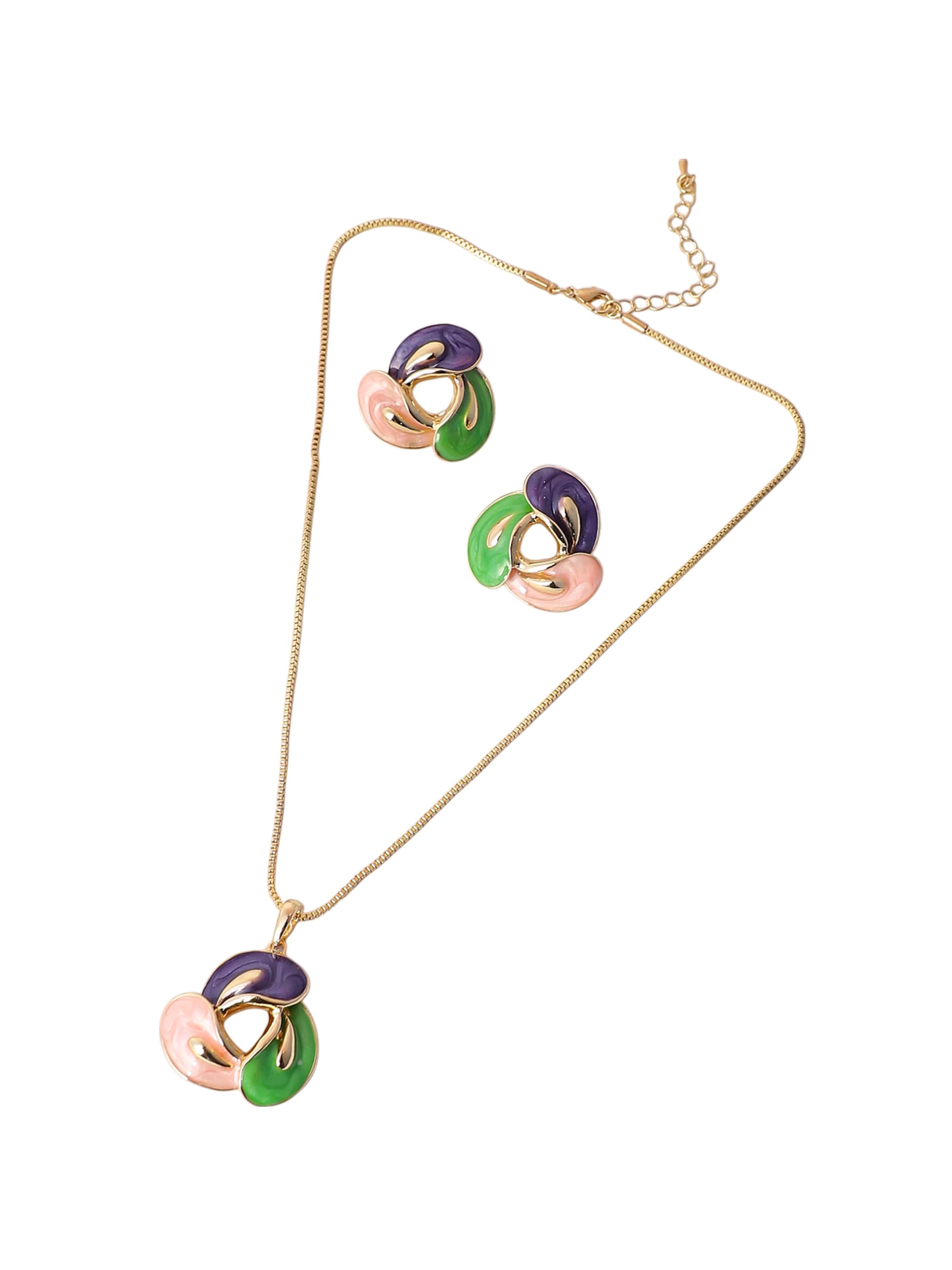 SOHI - Conjuntos de bijuteria 'Chaitali' em mistura de cores: frente