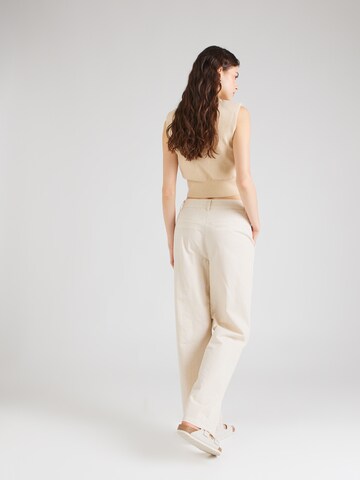 Sofie Schnoor Loose fit Pleat-front trousers in Beige