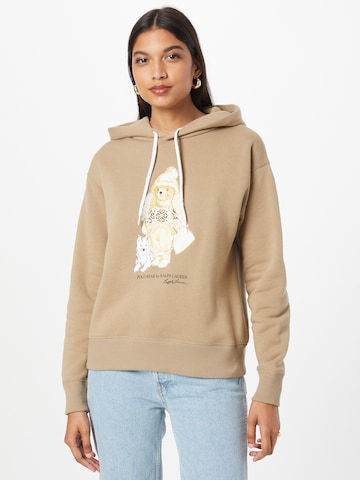 Polo Ralph Lauren Sweatshirt in Bruin: voorkant