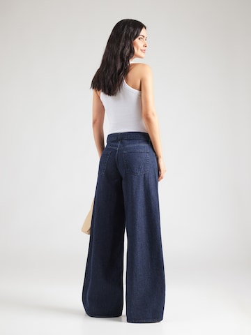 GAP Szeroka nogawka Jeansy 'HOLMAN' w kolorze niebieski: tył