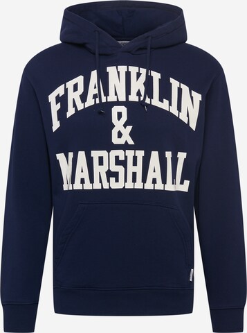 FRANKLIN & MARSHALL Sweatshirt in Blauw: voorkant