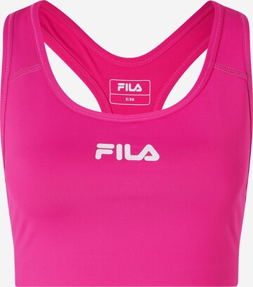 FILA Bustier Sport bh 'Lea' in Roze: voorkant