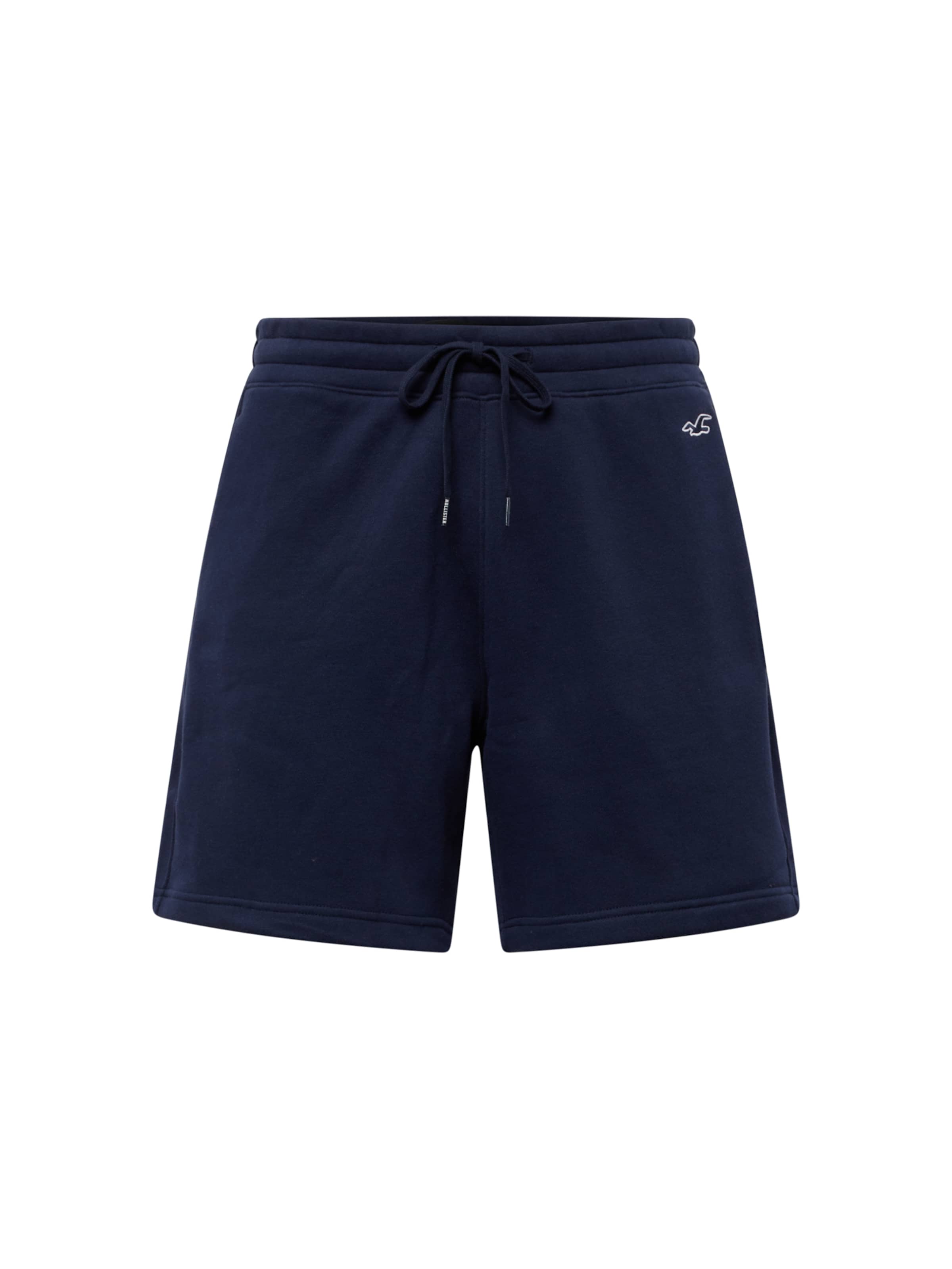 HOLLISTERregular Hlače - crna boja: prednji dio