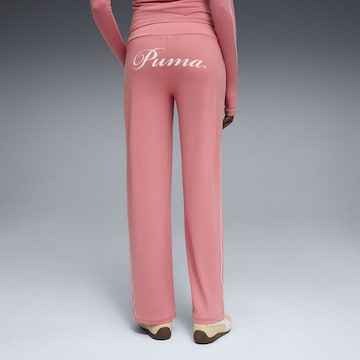 PUMA Wide leg Sportbroek 'T7' in Roze