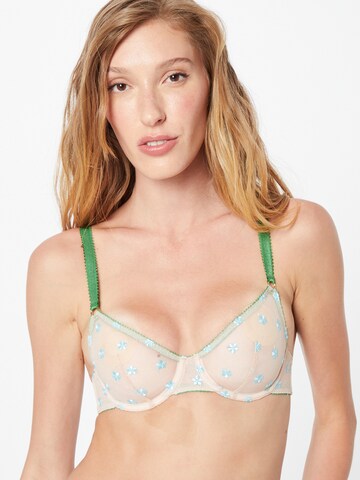 Dora Larsen T-shirt Bra 'LUMI' in Green: front