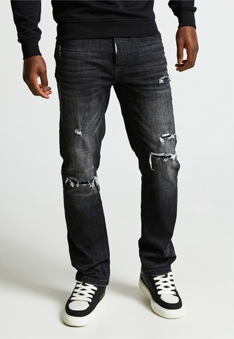 Loosefit Jeans 'Pacelli' di Alessandro Zavetti in nero: frontale