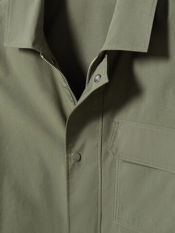 MANGO MAN Prehodna jakna 'Volos' | zelena barva