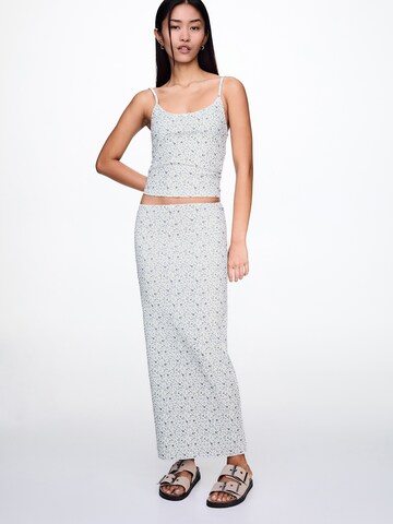 Pull&Bear Sukně – bílá