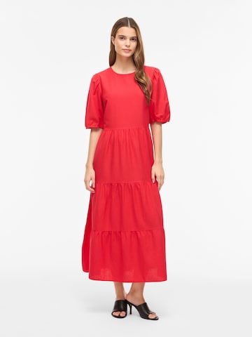 VILA Kleid 'VIPrisiIla' in Rot