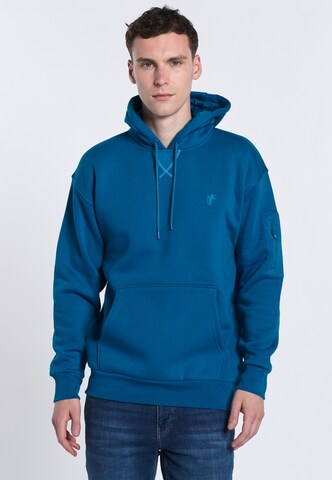 DENIM CULTURE Sweatshirt 'SAORO' in Blauw: voorkant