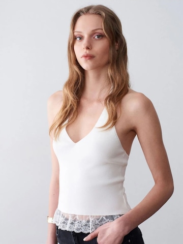Camicia da donna 'Blusen' di Dilvin in bianco: frontale