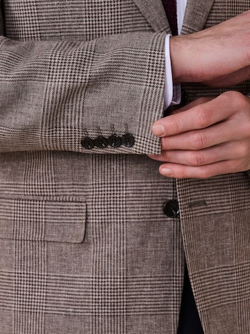 Coupe regular Veste de costume Next en marron