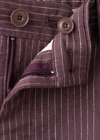 MANGO MAN Slim fit Pleated Pants 'Rainier' in Purple