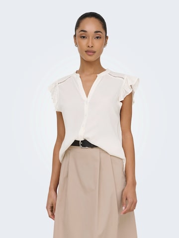 ONLY Blouse 'ONLROSELLA' in Wit: voorkant