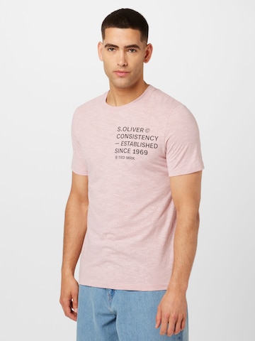 T-Shirt s.Oliver en rose : devant