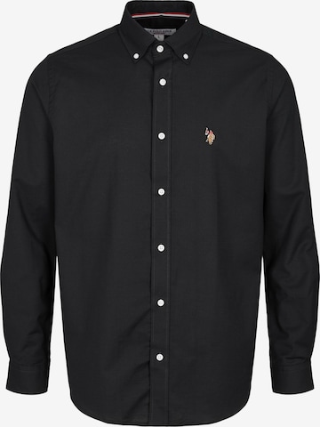 U.S. POLO ASSN. Regular fit Button Up Shirt 'UMCalvert' in Blue: front