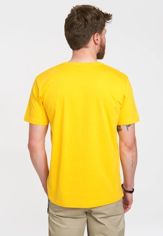 LOGOSHIRT Shirt 'Asterix & Obelix' in Yellow