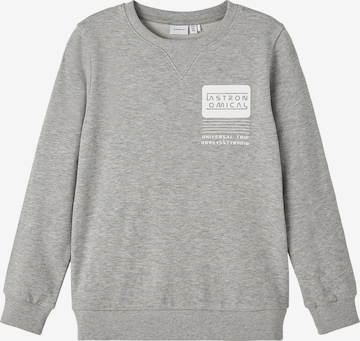 NAME IT Sweatshirt 'LAMAL' in Grey: front